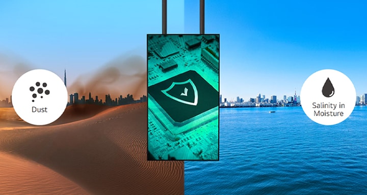 The XS4P has a conformal coating making it resistant to dust and salinity in moisture.