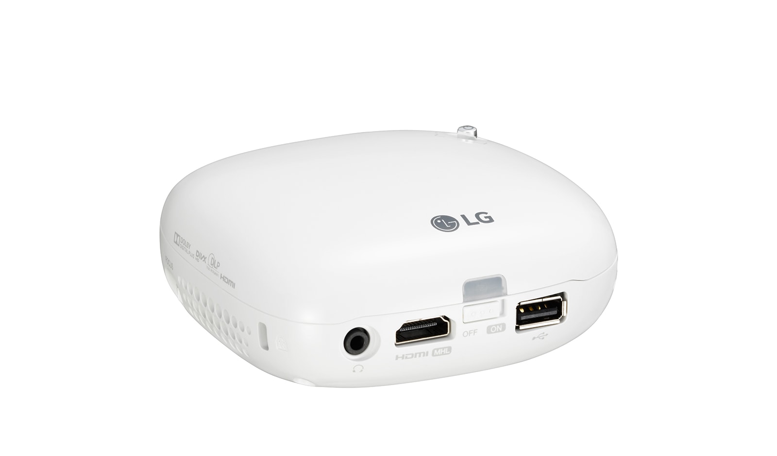 LG Battery Embedded 100 Lumens Pico Projector 854 x 480 RGB LED 100000:1, PV150G