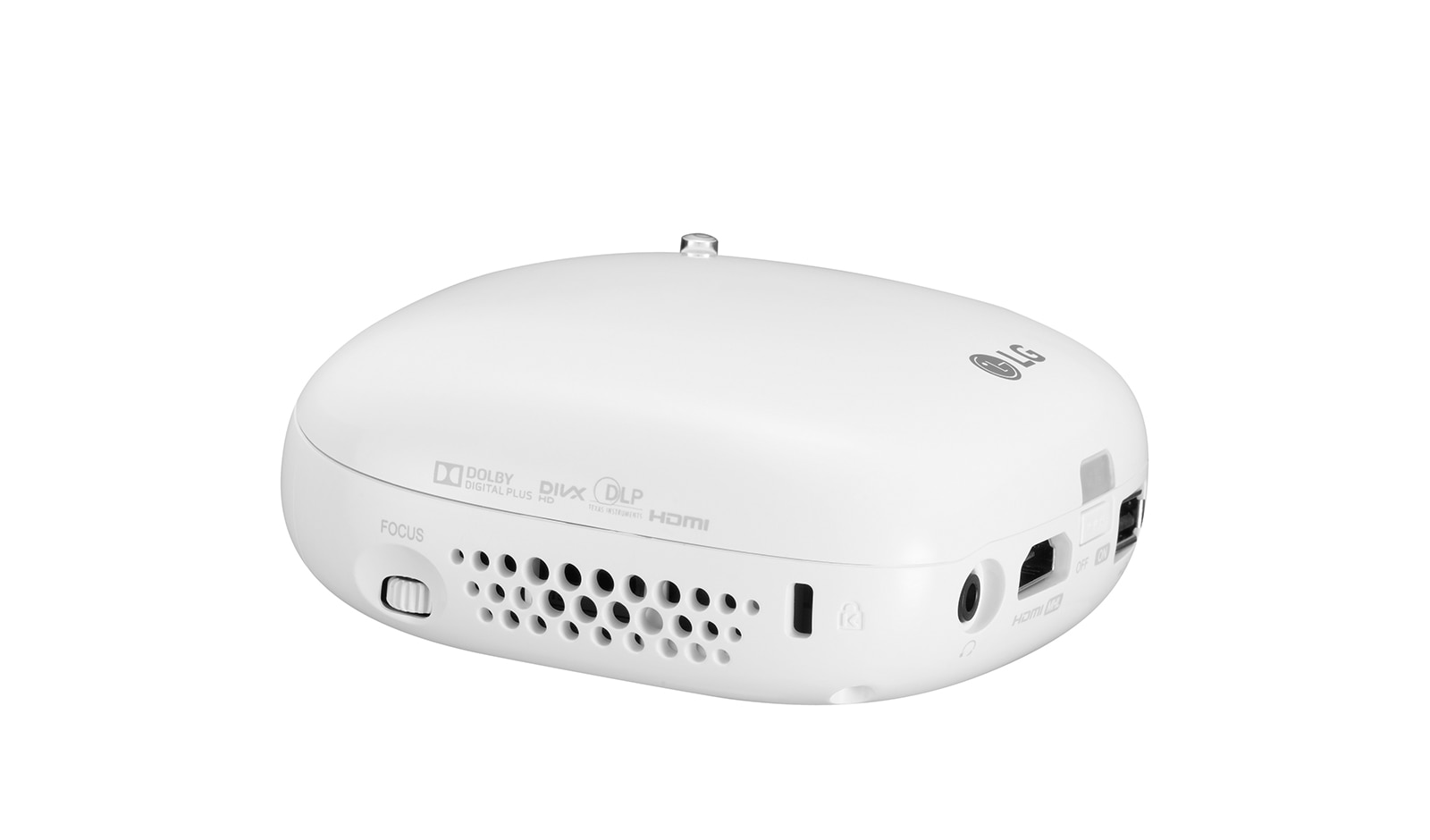 LG Battery Embedded 100 Lumens Pico Projector 854 x 480 RGB LED 100000:1, PV150G