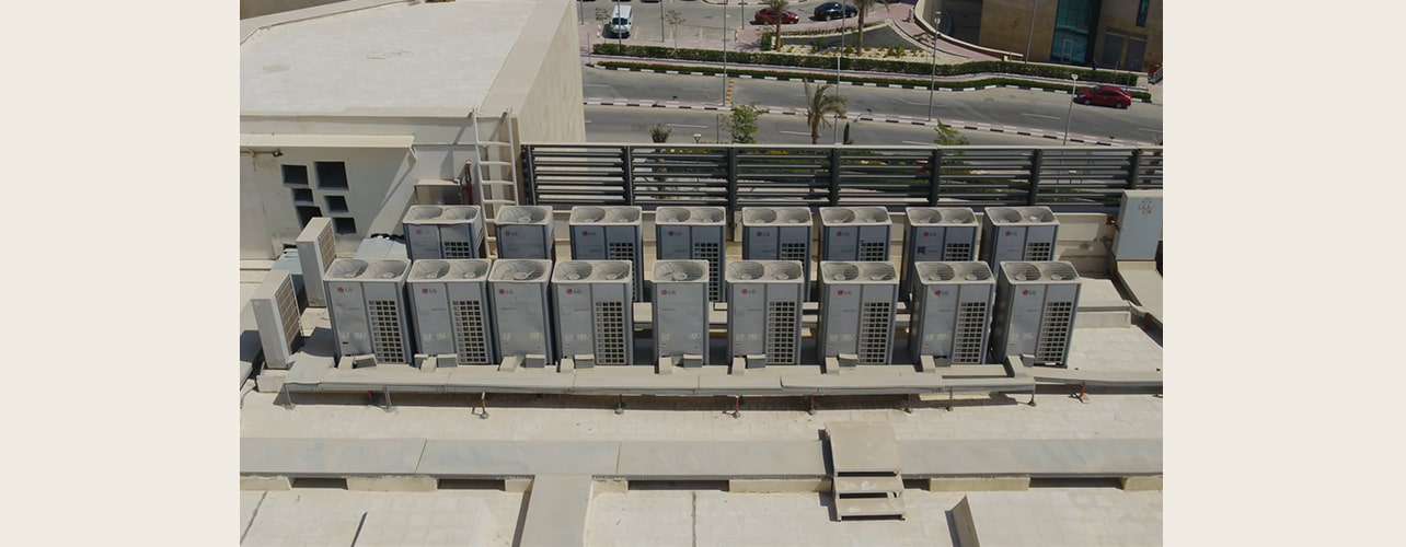 Multi V 5 on the rooftop of the building