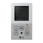 Front view of Individual Controller, Wired Controller, Simple-Hotel, White PQRCHCA0QW