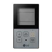 Front view of Individual Controller, Wired Controller, Simple-Hotel, Black PQRCHCA0Q