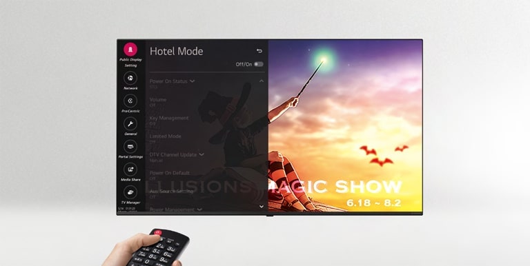 Listening to the music through TV speakers by connecting it with a cellphone through Bluetooth.