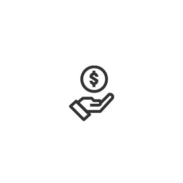 Cost savings icon.