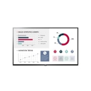 Front view of 50" 350 nits 60 Hz UHD Signage 50UL3G-B