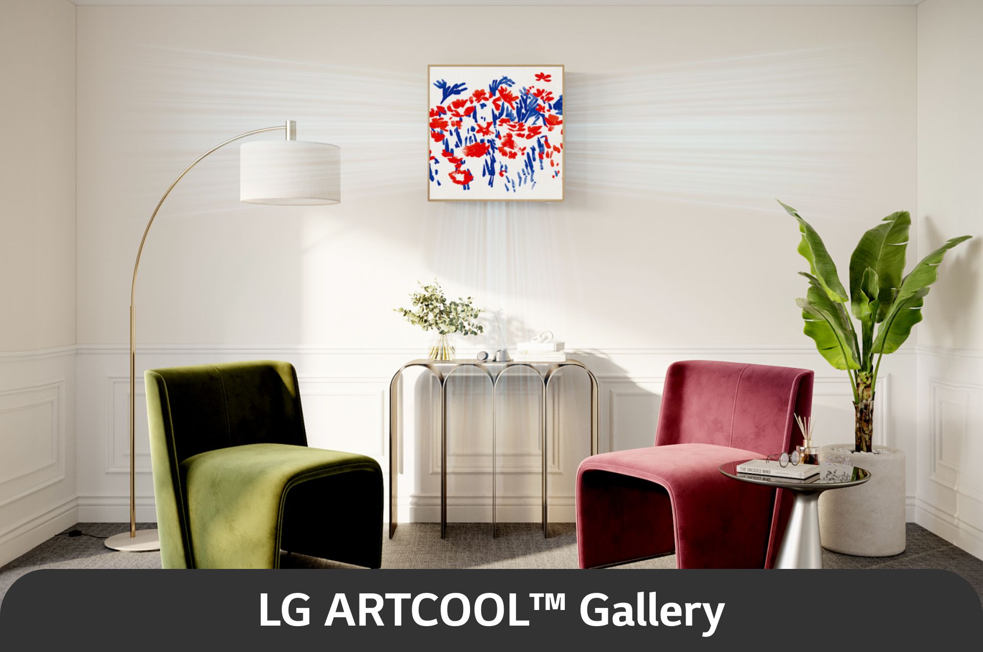 LG 2.5kW ARTCOOL NewGallery Special Wall Mounted Air Conditioner Full Frame Photo Display, A09GA1