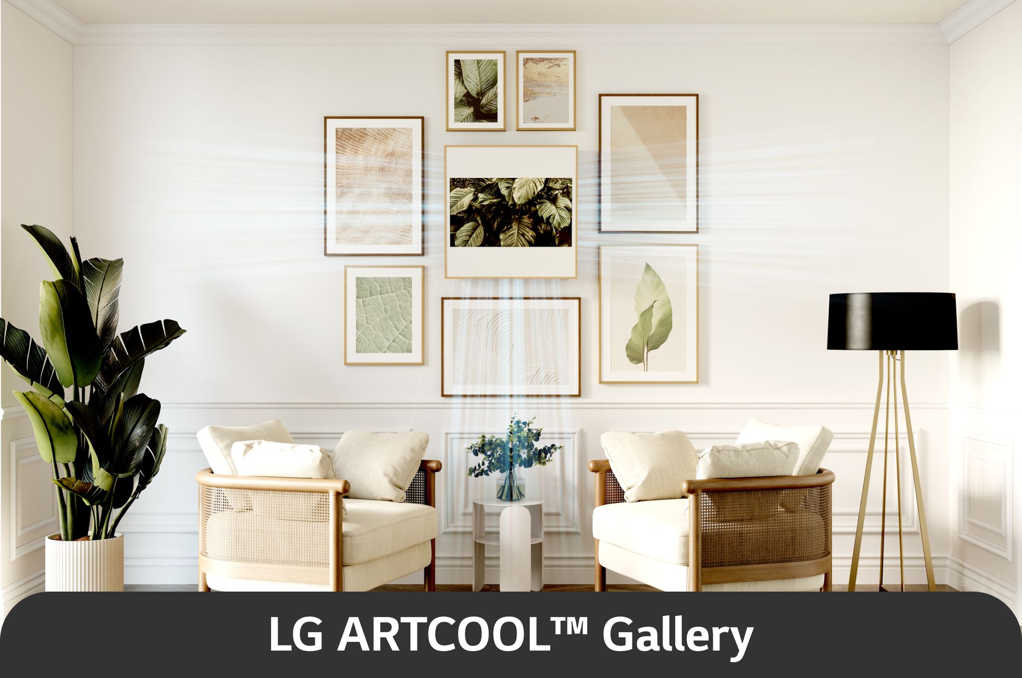 LG 3.5kW ARTCOOL NewGallery Premium Wall Mounted Air Conditioner Photo Display, A12GA2
