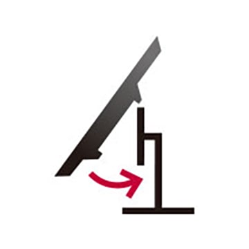 One Click Stand for an easy set-up of monitor without any other equipment.