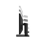 side view of the screen moving downwards for height adjustment