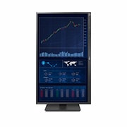 front view of the screen pivoting +90 degrees