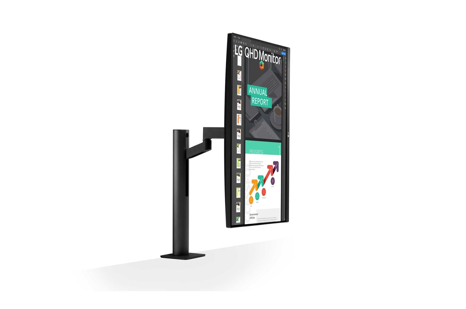 LG 27" QHD Ergo IPS Monitor with USB Type-C™, 27QN880