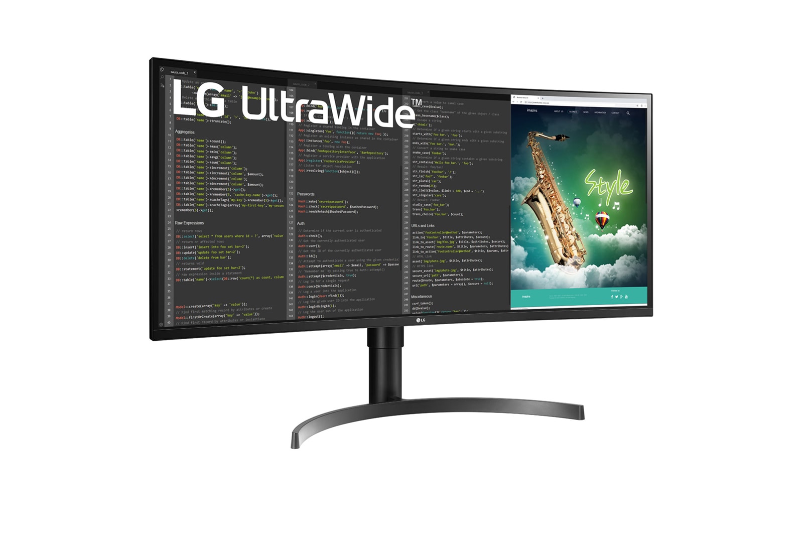 LG 35" UltraWide™ QHD HDR VA Curved Monitor, 35WN75C