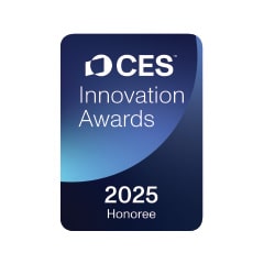 Huy hiệu CES Innovation Awards với dòng chữ 2025 Honoree.