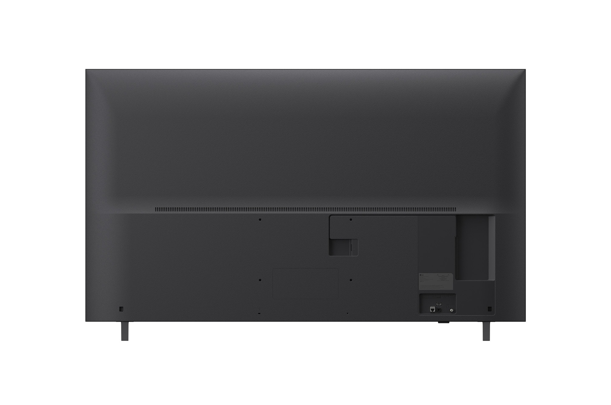Left-facing side view of LG UHD UA8450 TV.
