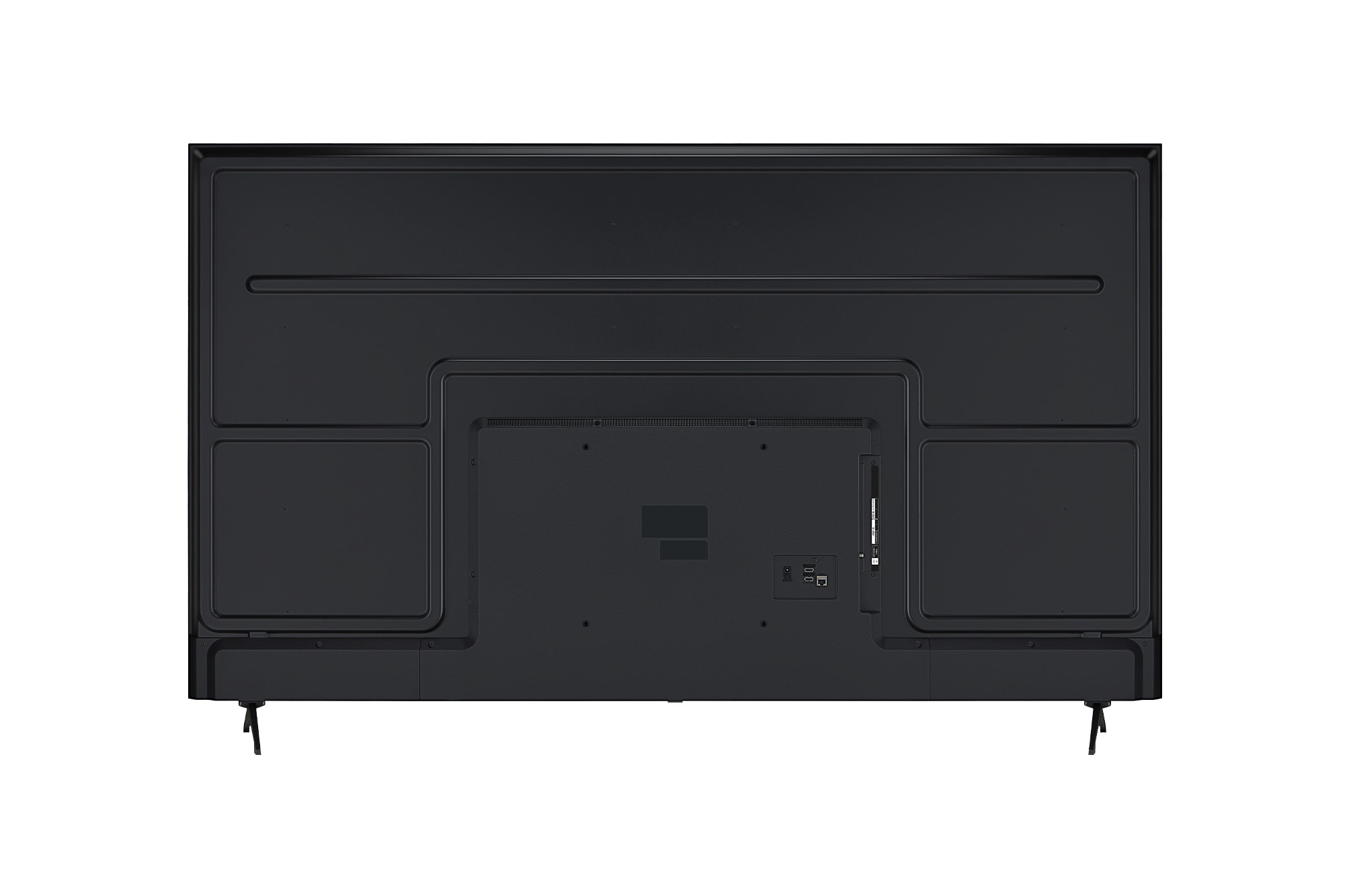 Left-facing side view of LG UHD UA8450 TV.