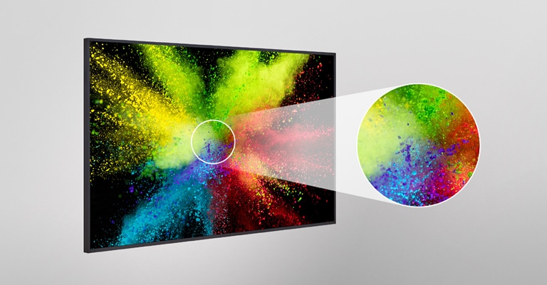 Presenting vivid and lively screen quality by magnifying part of the display’s content.