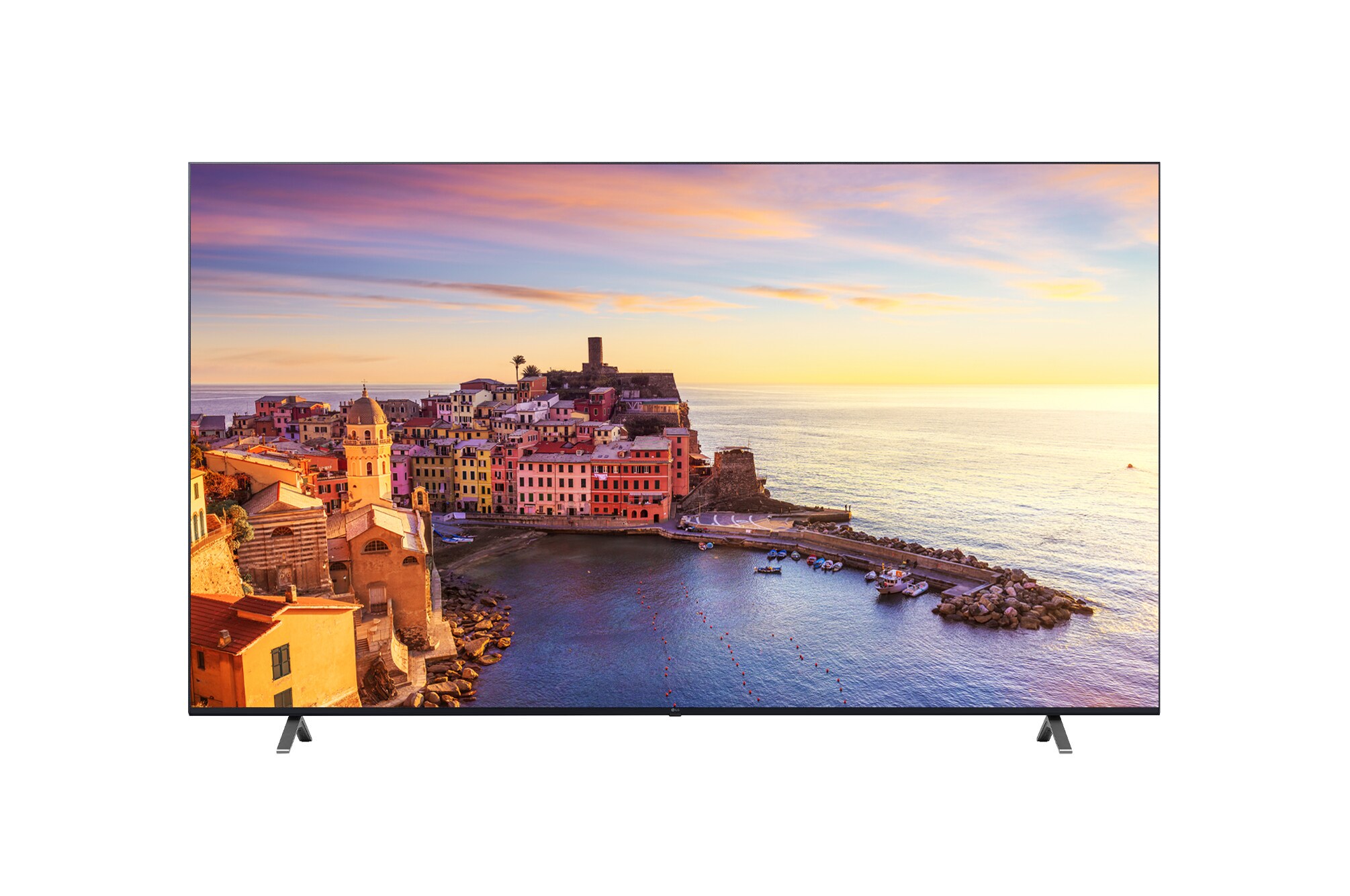 Front view of 4K UHD Hotel TV with Pro:Centric Solutions 50UM662H4LC