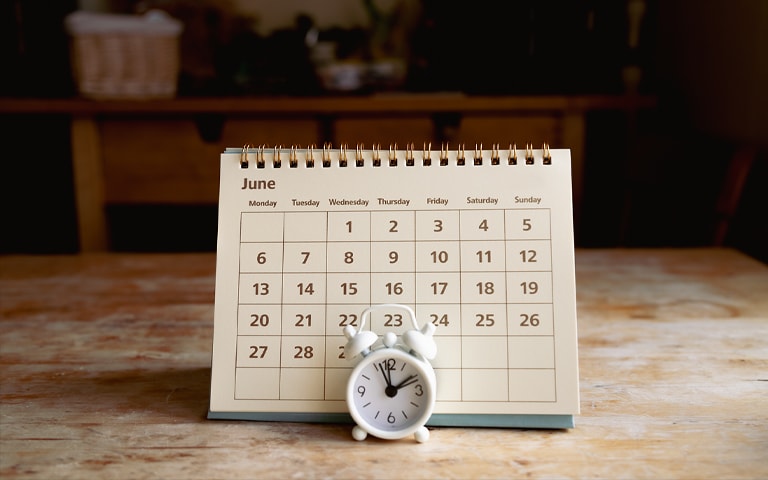 calendrier et minuterie