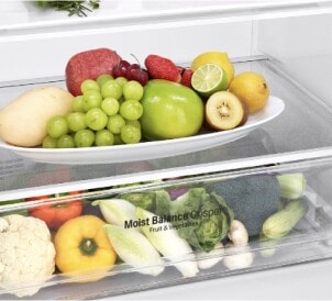 Gaveta para frutas e vegetais