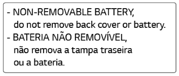 Tag de bateria não removível