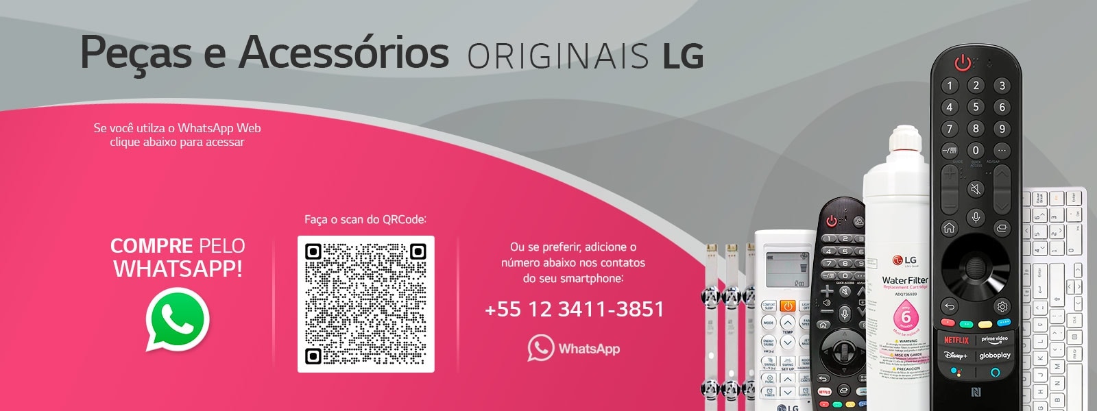 Acesse nosso serviço de Compre Peças e Acessórios pelo WhatsApp