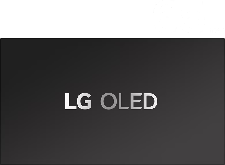 Todos os tamanhos da LG OLED aparecem no tamanho da tela, do menor ao maior modelo