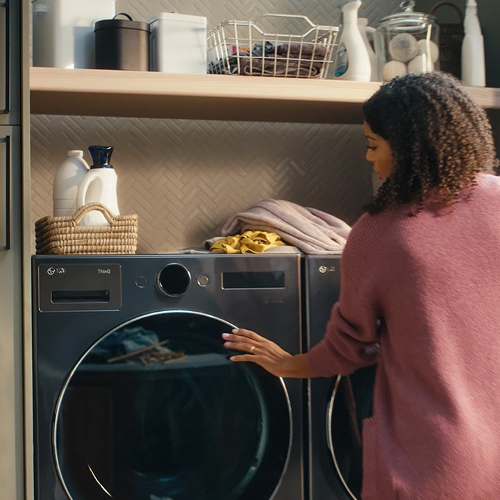 LG AI Front Load Laundry Pair