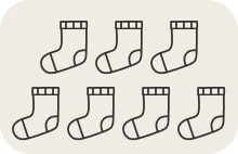 7 pairs of socks
