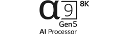 Logo for a9 gen5 8K AI Processor