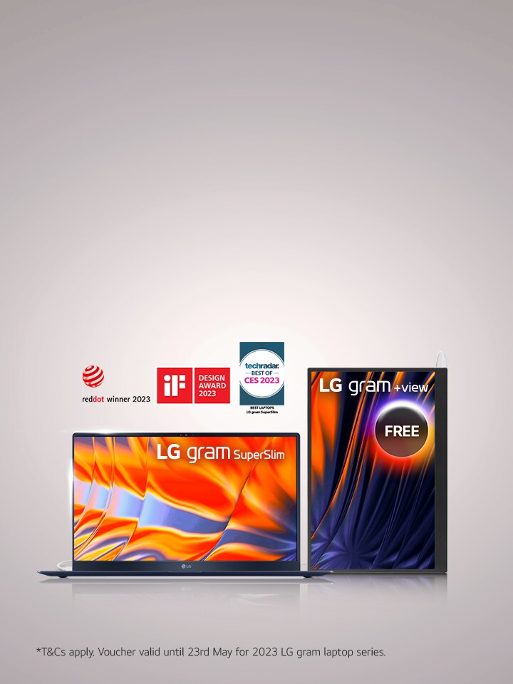 Free +view Portable Monitor. When You Buy a New LG gram Laptop