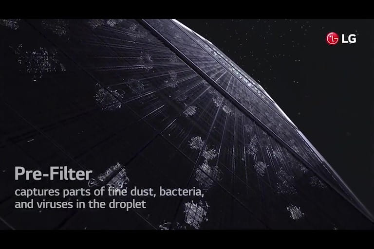 The video shows the first component of the Uvnano filter box. Pre-Filter