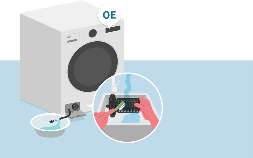 LG washing machines] How to connect the drain hose and