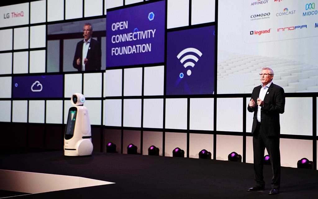 Open connectivity Foundation chairman Matthew Perry is presenting at LG IFA 2018 in Berlin. 
