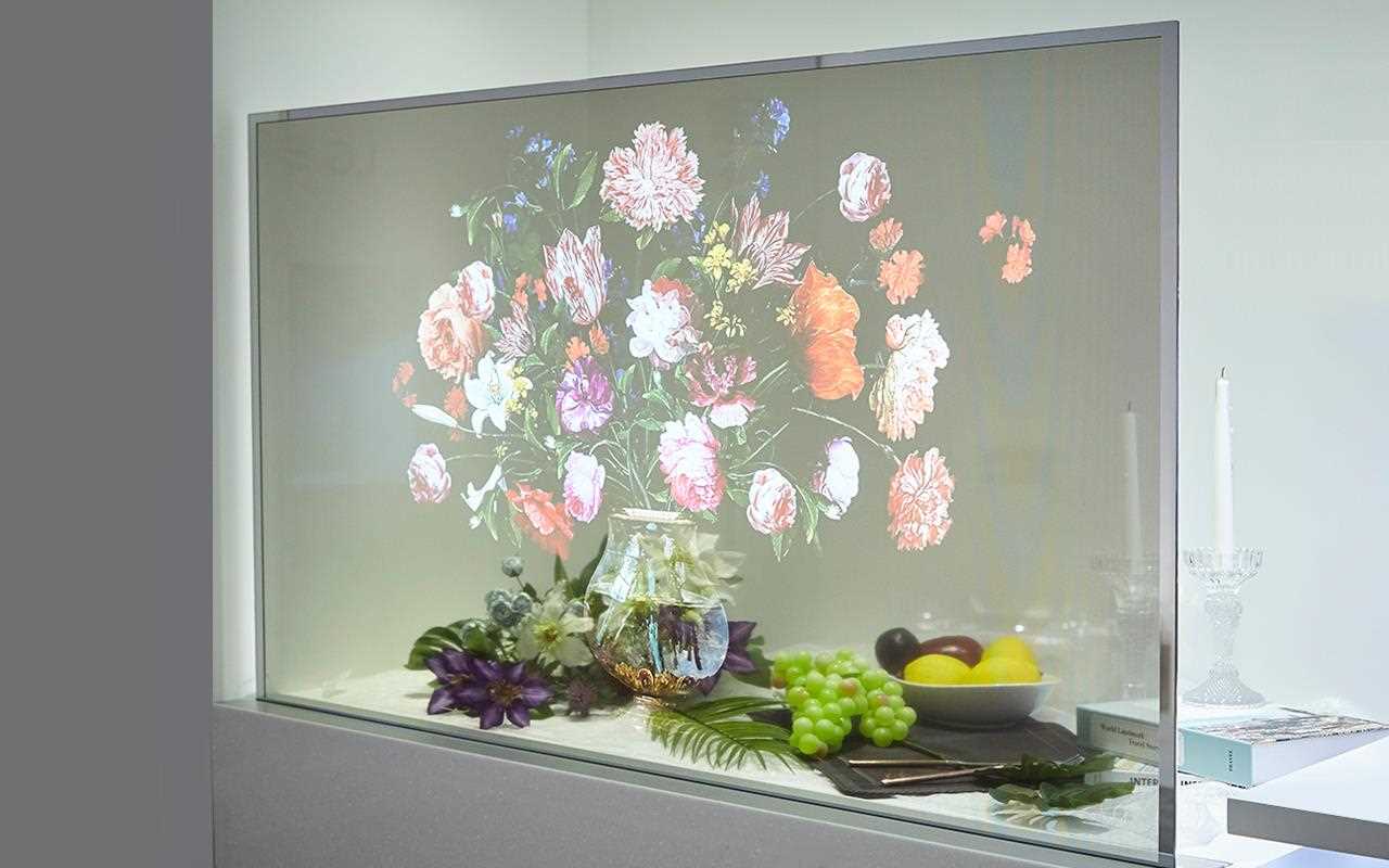 LG's transparent OLED signage was on display at Milan Design Week | More at LG MAGAZINE