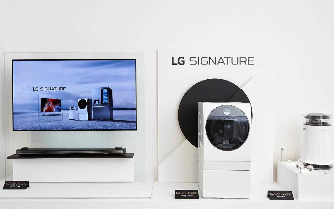 The LG SIGNATURE TV, Washing Machine and Air Purifier, on show at Milan Design Week | More at LG MAGAZINE