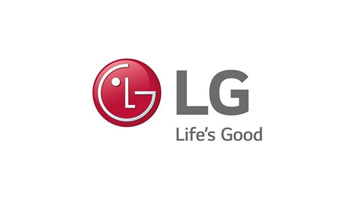 The LG Electronics logo on a clean white background, featuring the red circular smiley face emblem alongside the grey letters 'LG' and the slogan 'Life's Good' written below.