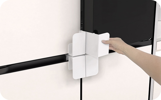Refrigerator Easy Handle that allows the refrigerator door to be opened easily using the elbow or arm