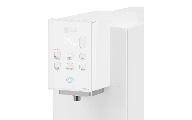 Water purifier silicone cover with braille and tactile markers to help users recognize touch control areas