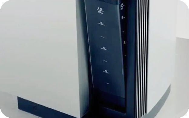 Air conditioner water bucket sliding forward