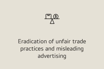 Eradication of unfair trade practices and misleading advertising