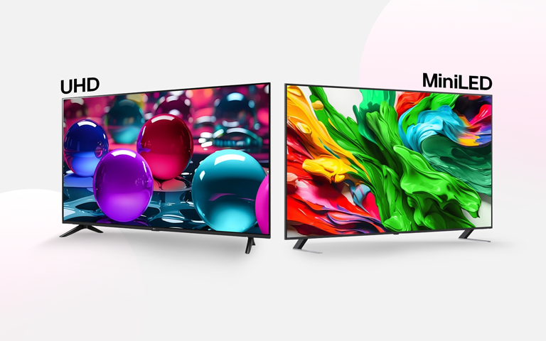 LG UHD TV and MiniLED TV