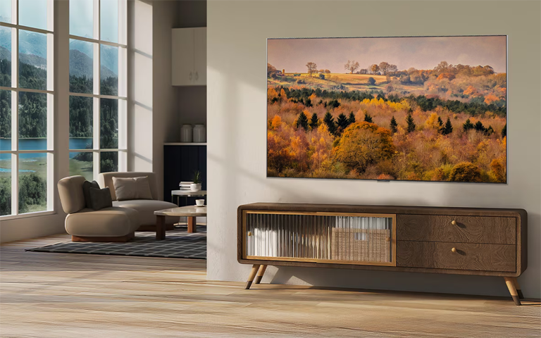 LG mini-LED TV in the living room