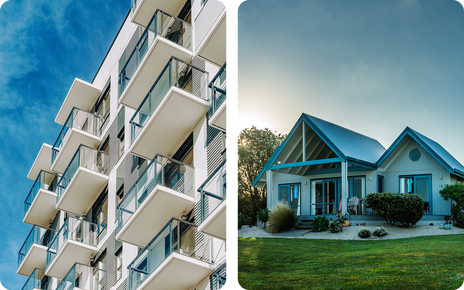 Apartments and houses