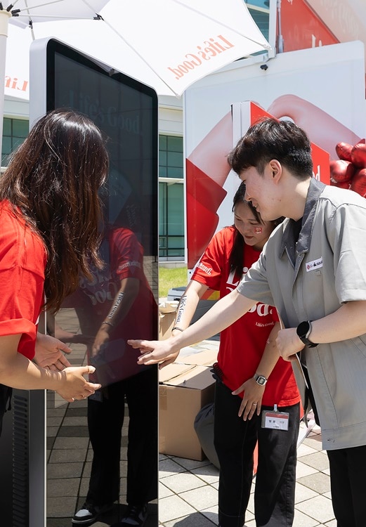 Employees are taking part in the event.