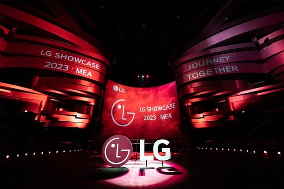 The new logo is being introduced in the LG Show case of 2023 MEA.