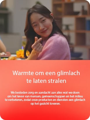 Warmte om een glimlach te laten stralen 