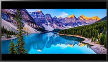 Film ratio, such as 4:3 or 21:9, in which black bars appears on the left/right or top/bottom of the screen.