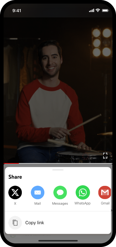Screen image of sharing the life's good playlist on TikTok.