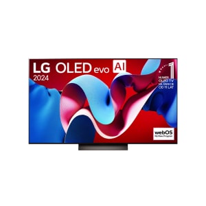 Telewizor OLED widziany od przodu