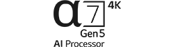 Logo procesora a7 gen5 4K AI